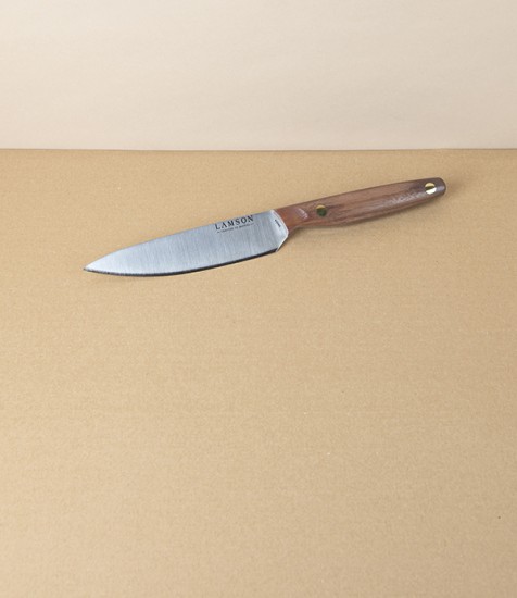 Lamson Stainless Steel Utility Knife with Walnut Handle, 6”