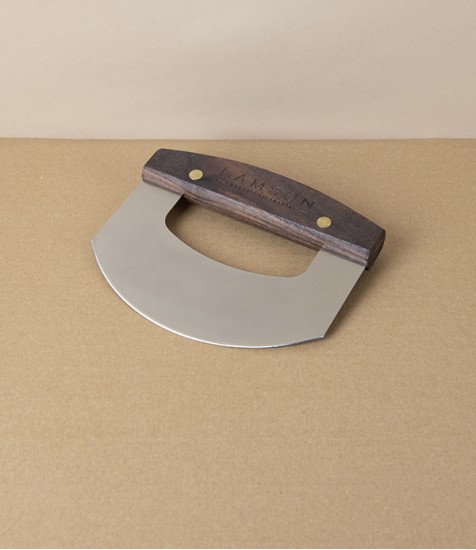 Lamson Stainless Steel Bowl Chopper with Walnut Handle