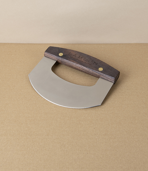 Lamson Stainless Steel Bowl Chopper with Walnut Handle