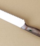 Lamson Stainless Steel Bread Knife with Walnut Handle, 8”