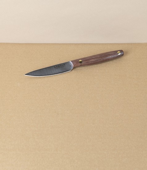Lamson 3.5” Paring Knife with Walnut Handle, Stainless Steel