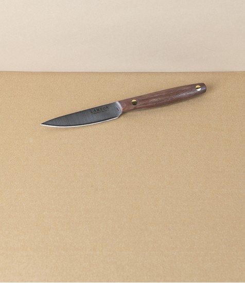 Lamson 3.5” Paring Knife with Walnut Handle, Stainless Steel