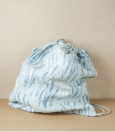 Finnish Washed Linen Drawstring or Gym Bag, Bulrush
