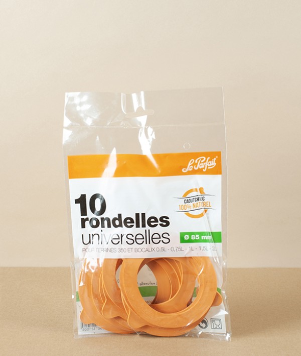 Le Parfait Terrine Jar Spare Rings 85mm (Pack of 10)