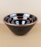 Leach Pottery bowl, large, black