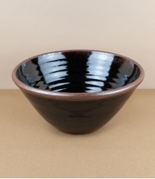 Leach Pottery bowl, large, black