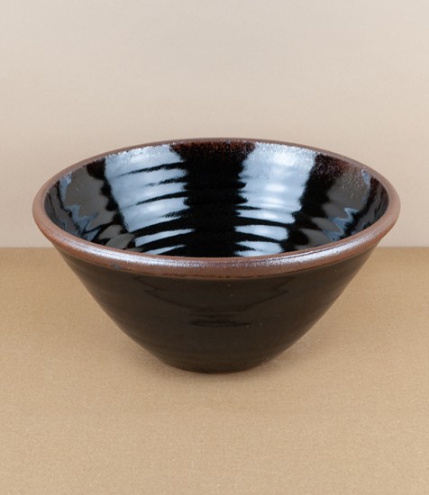 Leach Pottery bowl, large, black