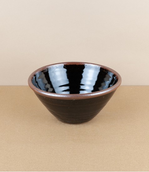 Leach Pottery Bowl, Medium, Tenmoku Glaze