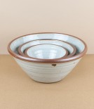 Leach pottery bowl, large, white