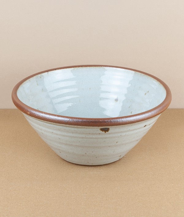 Leach pottery bowl, large, white