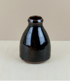 Leach Standard Ware bud vase Tenmoku