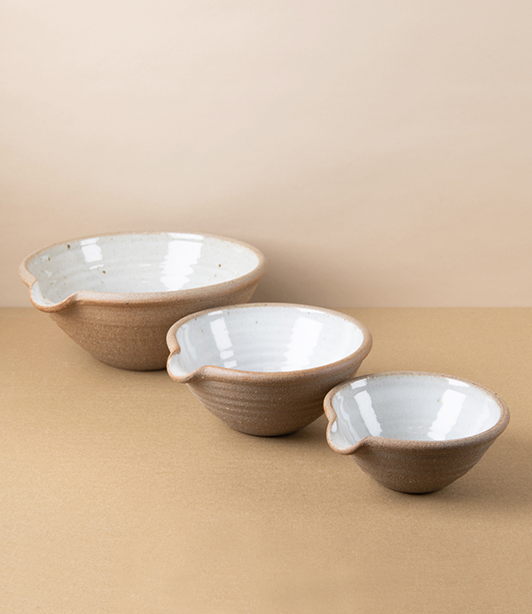 Leach Standard Ware Hand-Thrown Mixing Bowl Set