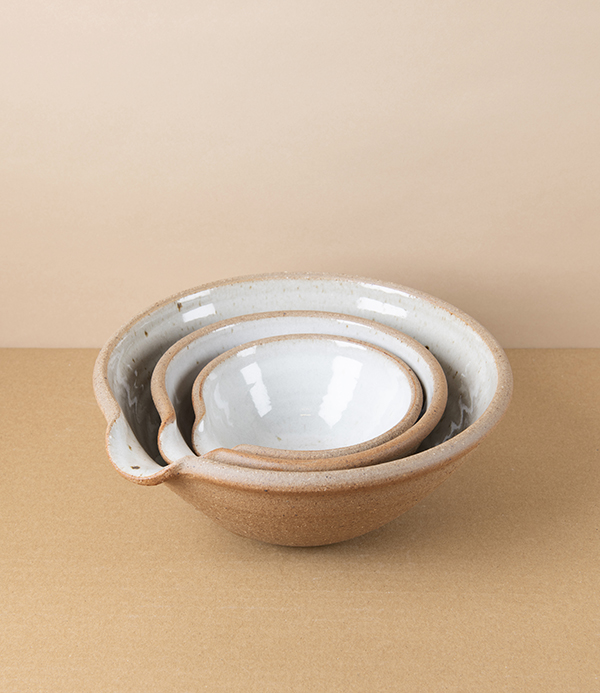 Leach Standard Ware Hand-Thrown Mixing Bowl Set