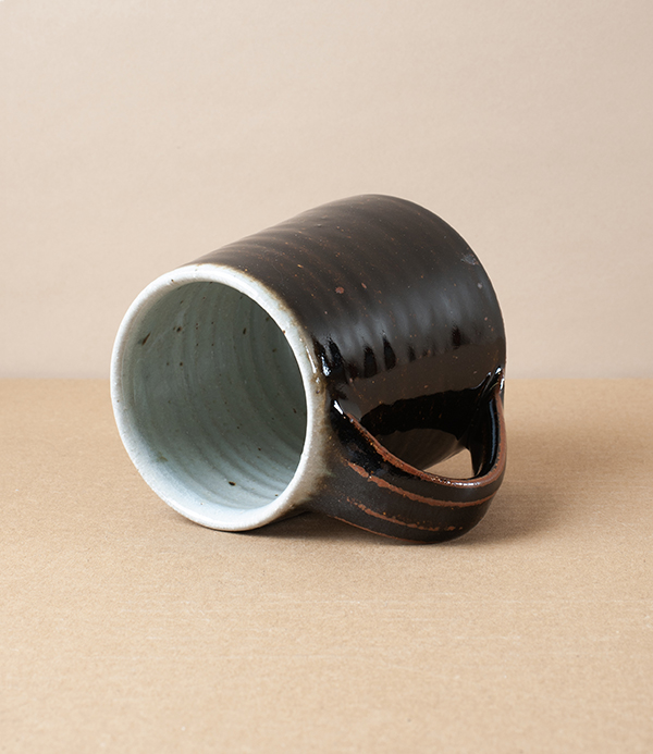 Leach Pottery Mug, Large, Black Tenmoku
