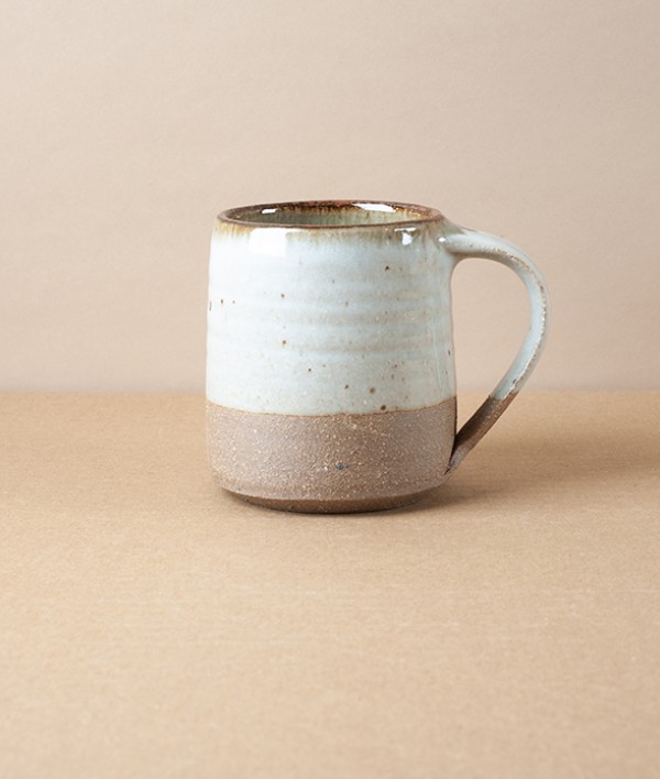 Leach Pottery Mug, Large, White Dolomite