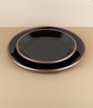 Leach Pottery dinner plate, black