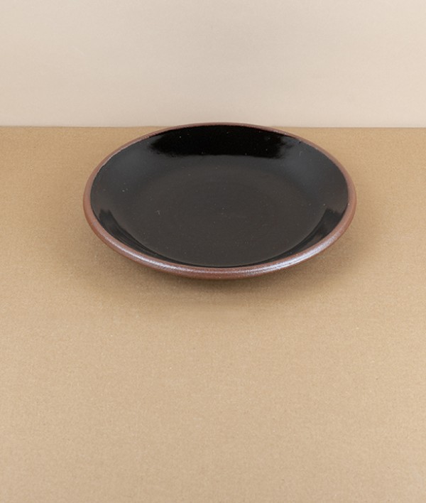 Leach Pottery side plate, black
