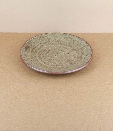 Leach Pottery Side Plate, Ash Glaze