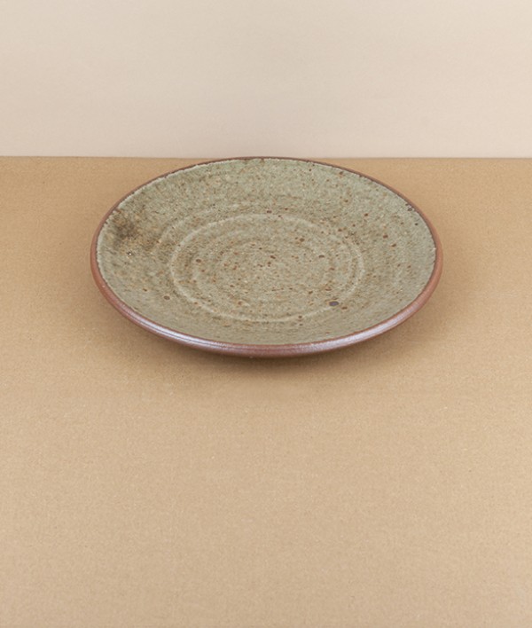 Leach Pottery side plate, green
