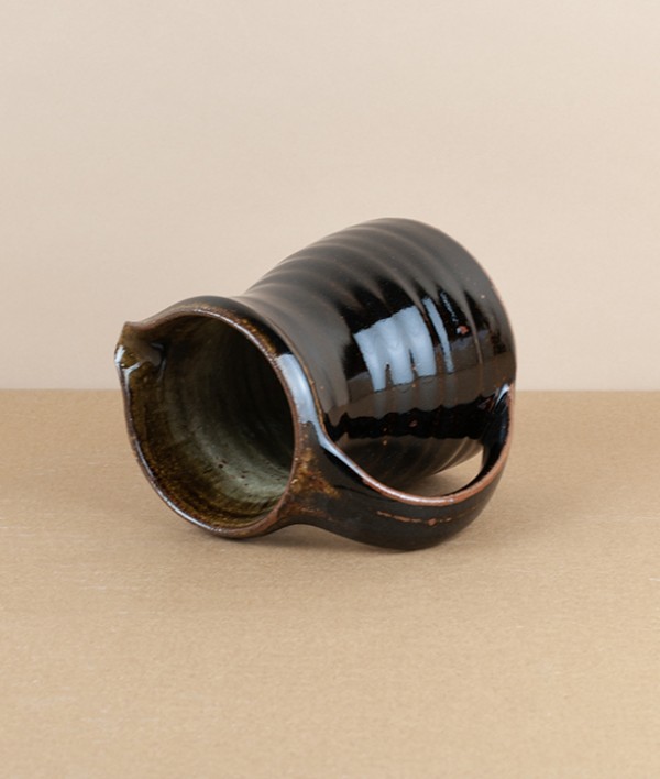 Leach Pottery Standard Ware Jug, Small, Tenmoku