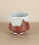 Leach Pottery Standard Ware tea bowl, red & white