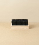 Leather cleaning brush, natural bristle, English