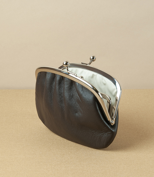 Classic Leather Coin Purse, Made in Japan, Large