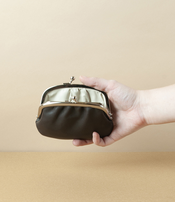 Classic Leather Coin Purse, Made in Japan, Large