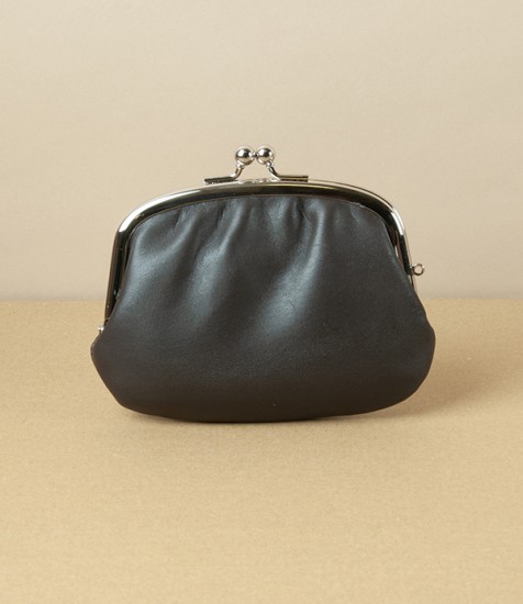 Classic Leather Coin Purse, Made in Japan, Large