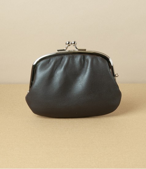 Classic Leather Coin Purse, Made in Japan, Large