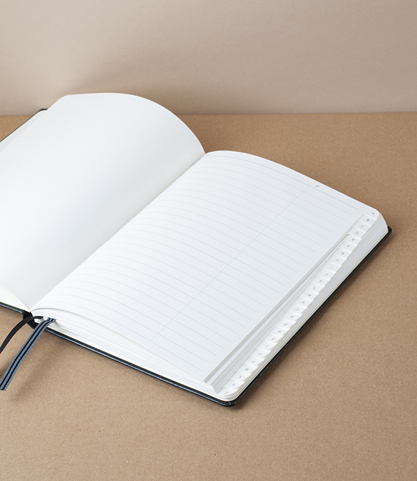 Leuchtturm Address Book, A5, Black