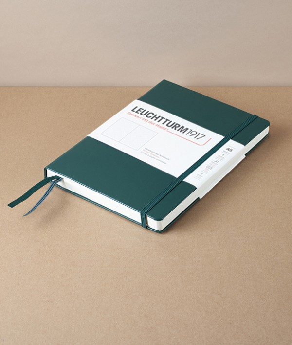 Leuchtturm Notebook, A5, Forest Green, Ruled