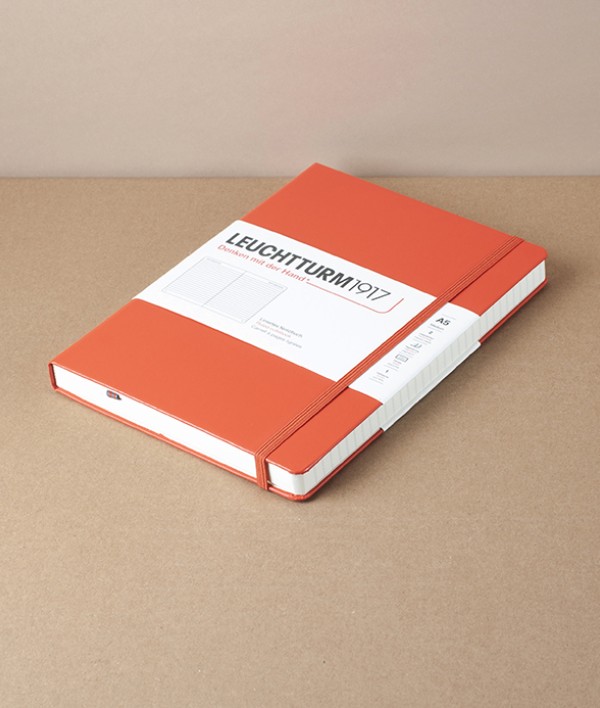 Leuchtturm Notebook, A5, Fox Red, Ruled