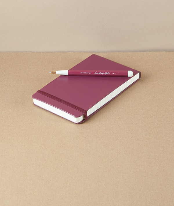 Leuchtturm Flip-Top Notepad, Port Red, Ruled