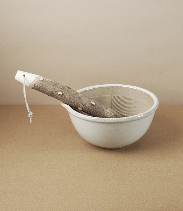Japanese Earthenware Grinding Bowl or Mortar