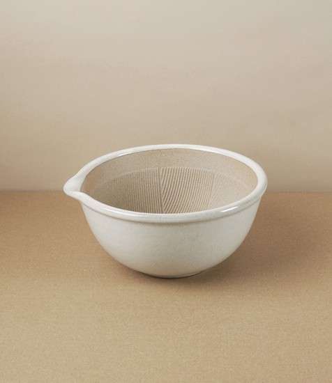 Japanese Earthenware Grinding Bowl or Mortar