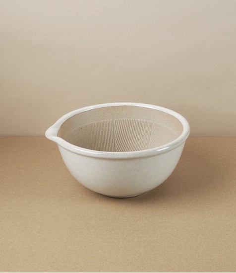 Japanese Earthenware Grinding Bowl or Mortar