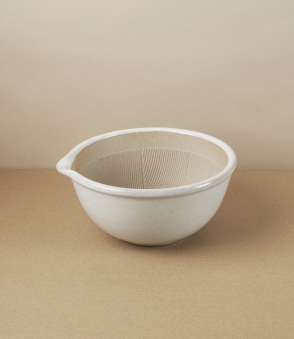 Japanese Earthenware Grinding Bowl or Mortar