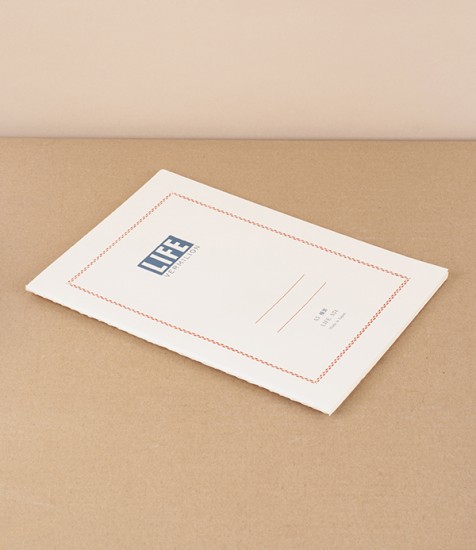 Life Vermilion Notebook, Grid (N73), A5