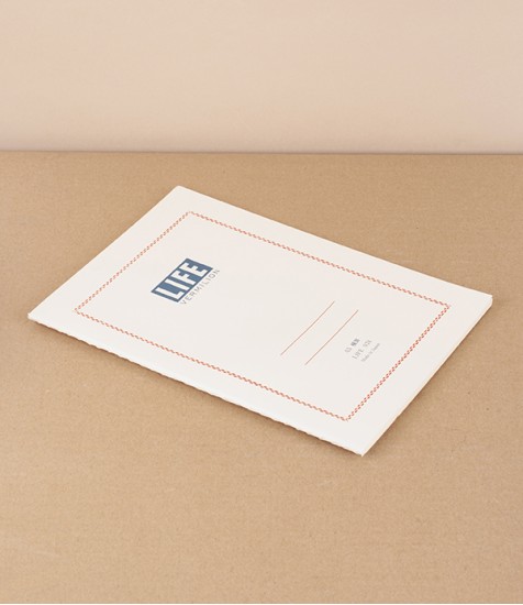 Life Vermilion Notebook, Grid (N73), A5