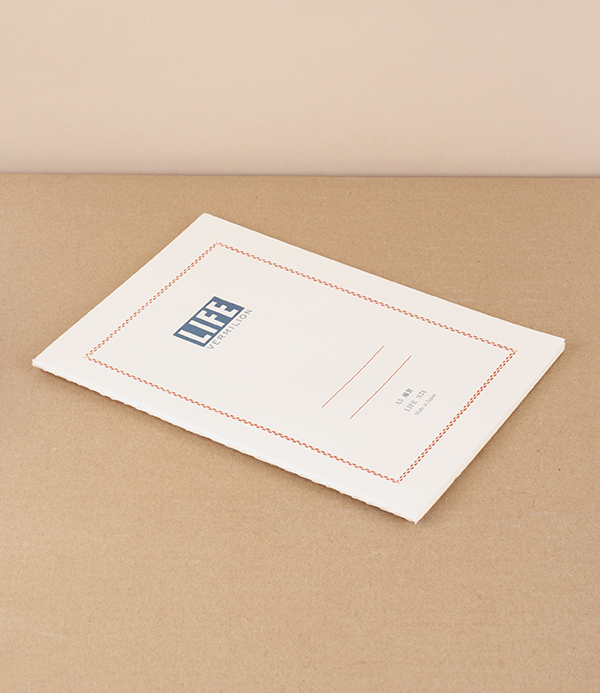 Life Vermilion Notebook, Grid (N73), A5