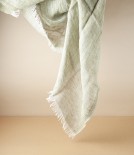 Finnish Lightweight Linen Foulard, Olive