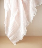 Finnish Lightweight Linen Foulard, Light Rose