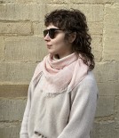 Finnish Lightweight Linen Foulard, Light Rose