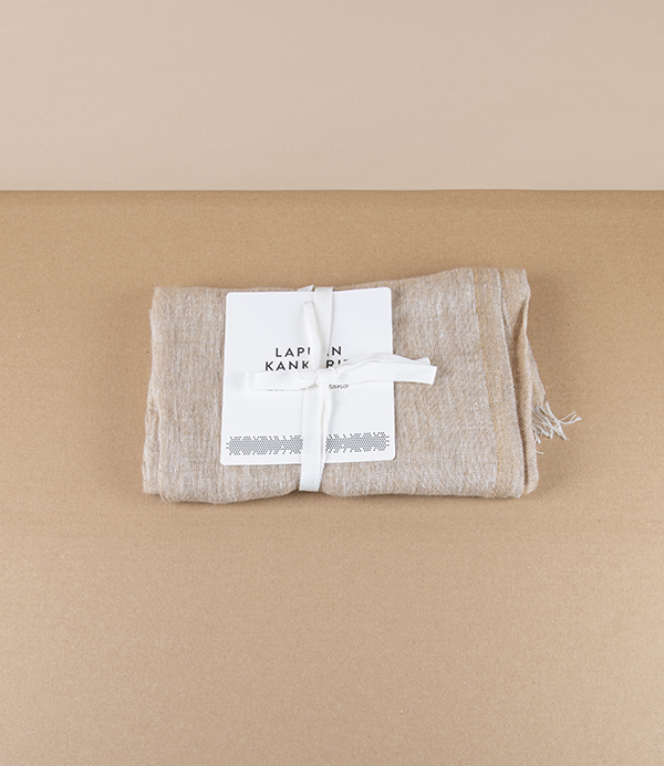Finnish Lightweight Linen Scarf, Gold