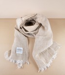 Finnish Lightweight Linen Scarf, Gold