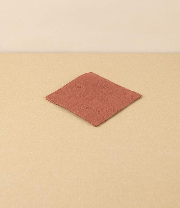 Lithuanian Linen Coaster, Rust