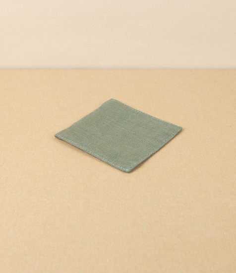 Lithuanian Linen Coaster, Moss