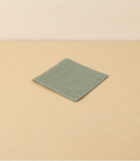 Lithuanian Linen Coaster, Moss