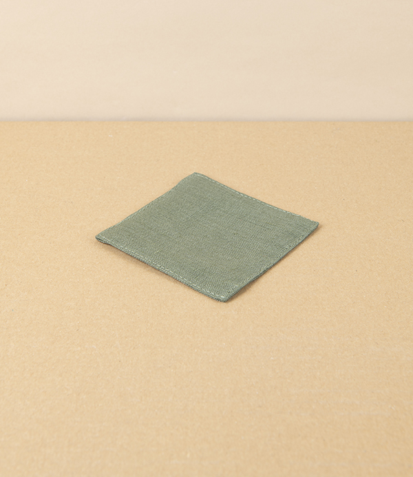 Lithuanian Linen Coaster, Moss